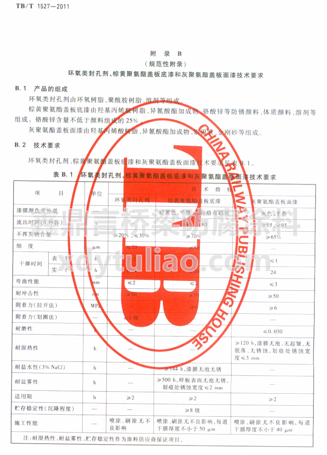 TB/T 1527-2011�h(hu��n)���ׄ������S�۰����w�����ͻҾ۰����w�����Ἴ�gҪ��